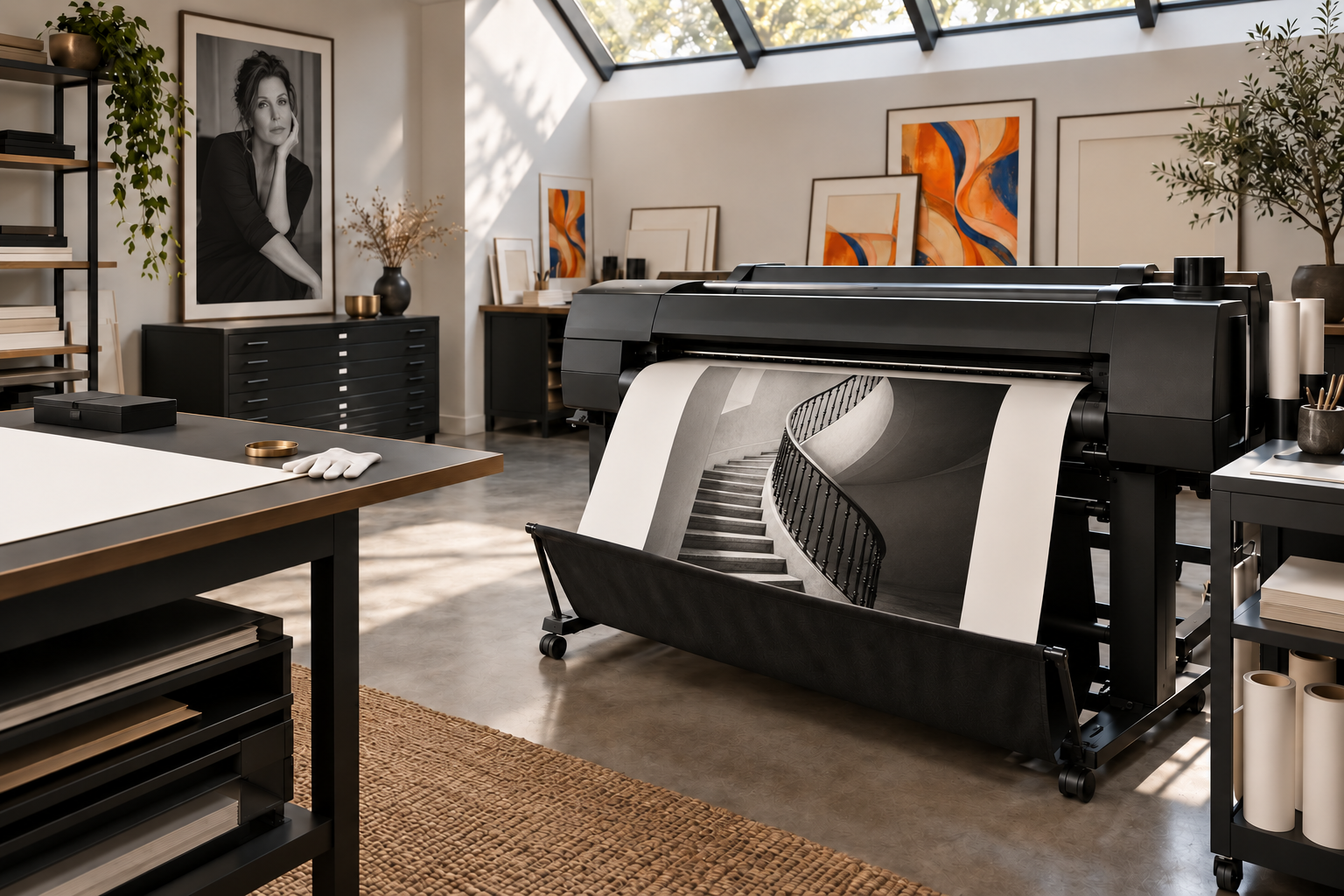 Concept of a premium photographic print atelier